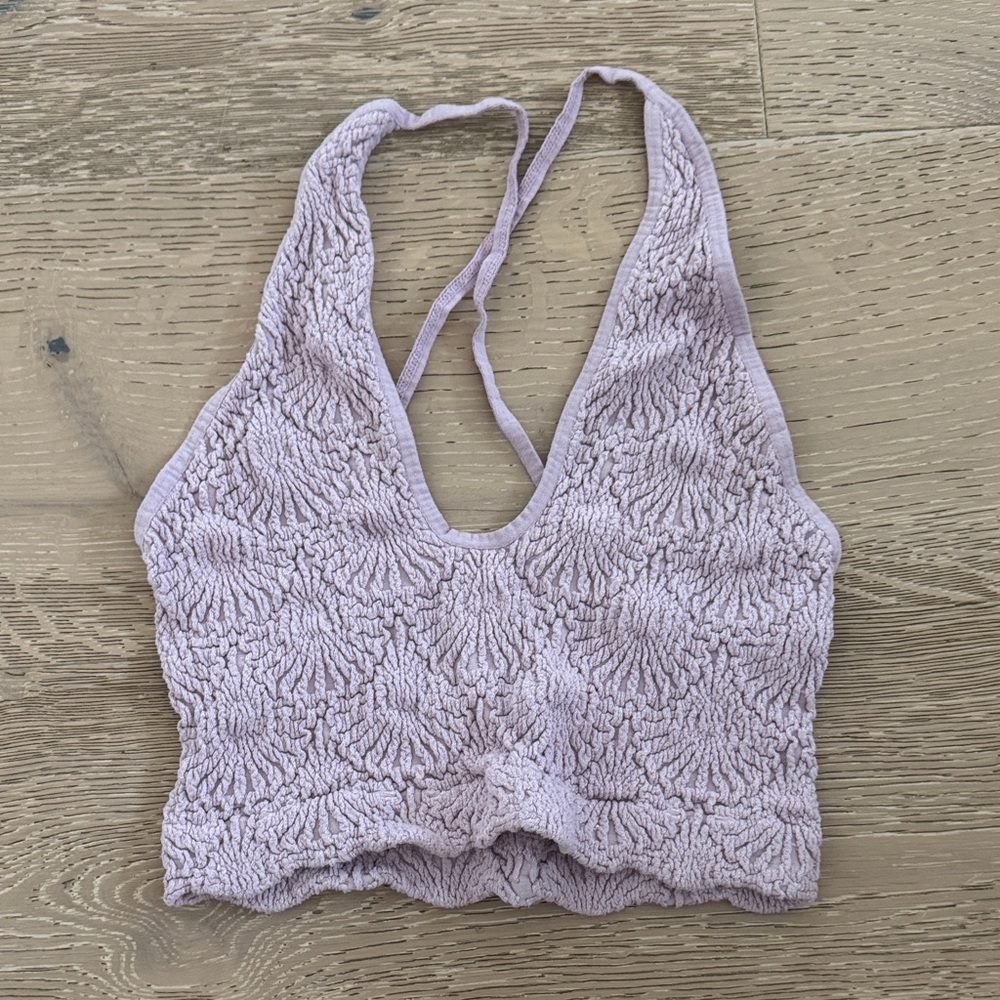 Textured Mauve Bralette